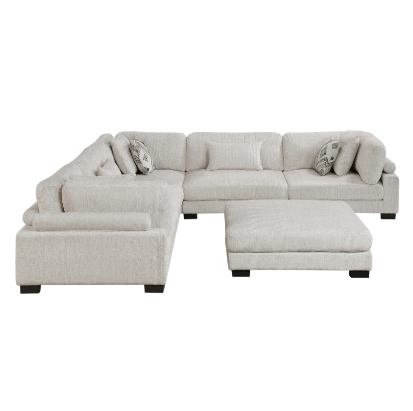 6-Piece Sectional Sofa with Ottoman