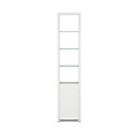 Contemporary Single Shelf with Glass Shelves