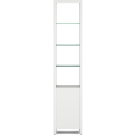 Contemporary Single Shelf with Glass Shelves