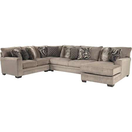 Contemporary U-Shaped Sectional with Chaise