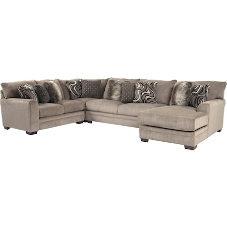 Contemporary U-Shaped Sectional with Chaise