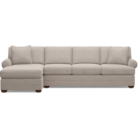 2-Piece Sectional Chaise Sofa