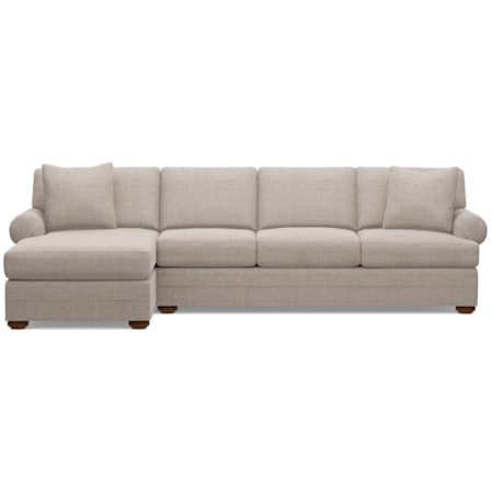 2-Piece Sectional Chaise Sofa