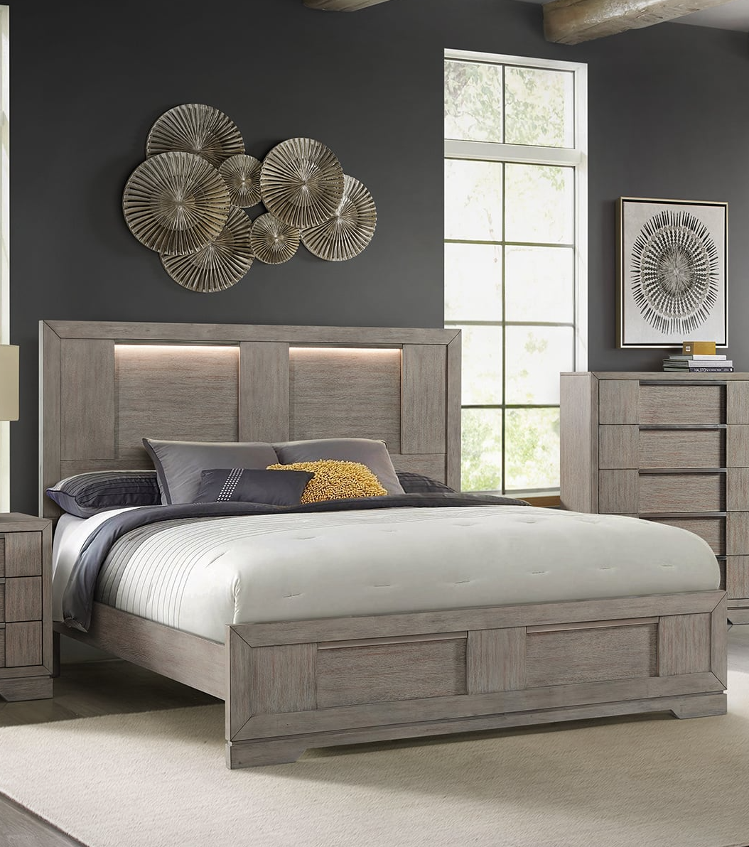Elements International Kelis Queen Panel Bed
