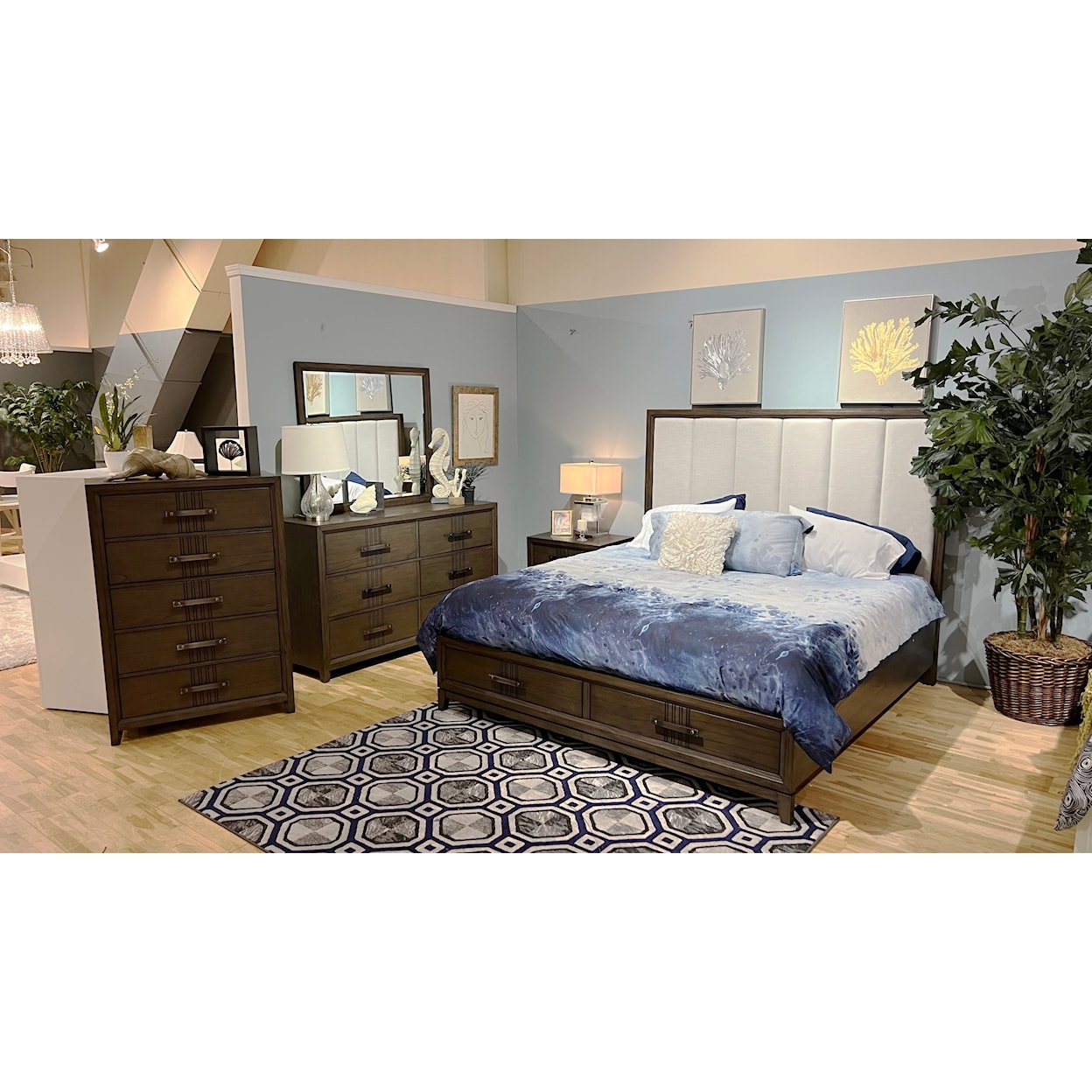 New Classic Furniture Landon Transitional 5-Piece King Bedroom Set