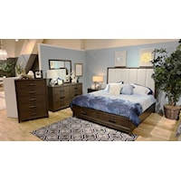 Transitional 5-Piece California King Bedroom Set