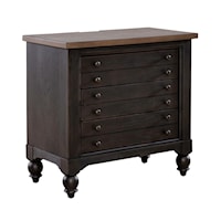 Transitional 6-Drawer Chest with USB Charging Port