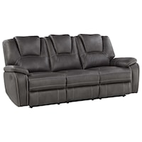 Manual Motion Sofa with Padded Headrests