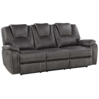 Manual Motion Sofa with Padded Headrests