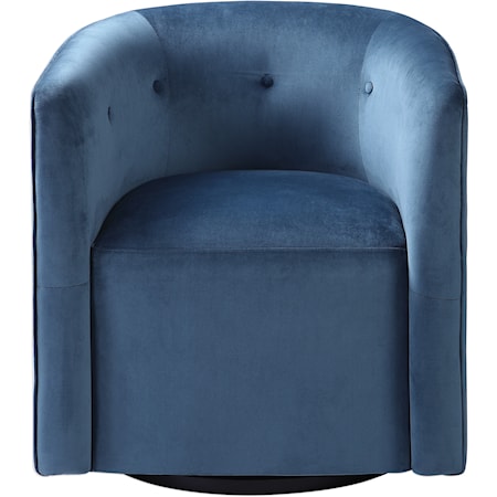 Mallorie Blue Swivel Chair