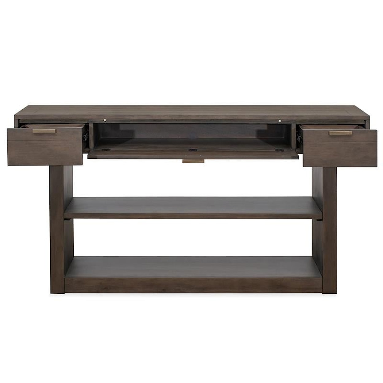 Magnussen Home McGrath Occasional Tables 3-Drawer Rectangular Sofa Table