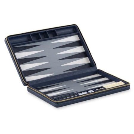 Travel Backgammon Board Blue