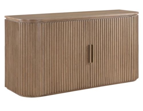 Contemporary 2-Door Dining Server with Adjustable Shelves