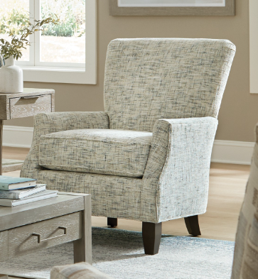 Contemporary Chair with Flair Tapered Arms