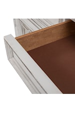 Felt-lined drawers with fully stained drawer interior