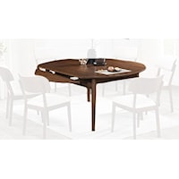 Transitional 65" Dining Table with Self-Storing Leaves