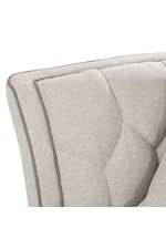 Michael Amini St. Charles Transitional Upholstered Sofa with Turned Legs