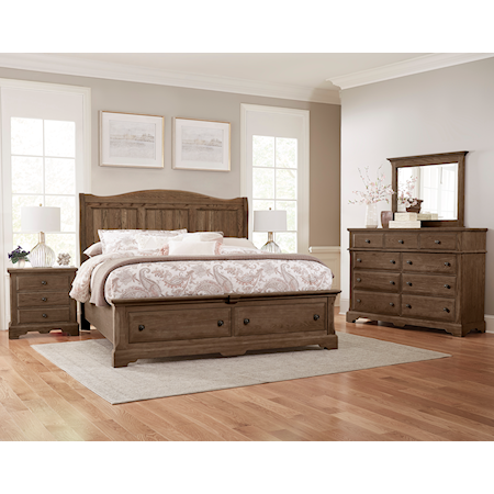 Queen Mansion Storage Bed