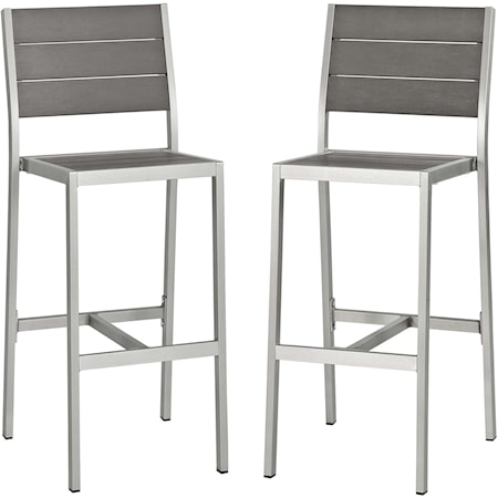 Outdoor Armless Bar Stool