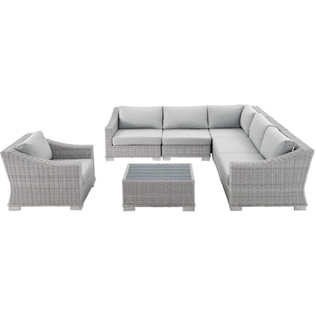 Outdoor 7-Piece Sectional Sofa Set