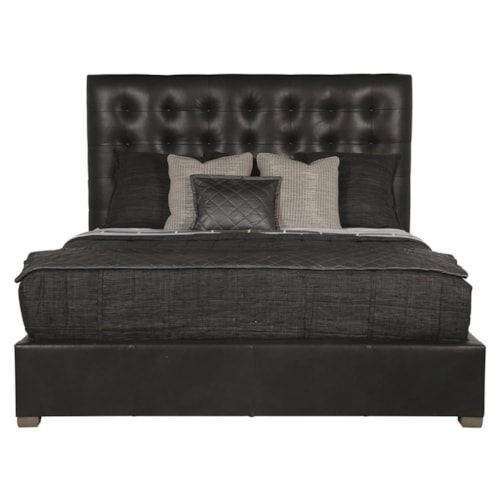 Avery Leather Panel Bed Queen
