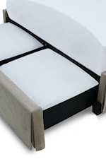 Hidden Footboard Storage Option Available