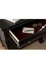 Felt lined top drawer with full extension, steel ball bearing drawer slides