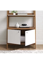 Modway Bixby Bixby 2-Piece Wood Office Desk and Bookshelf