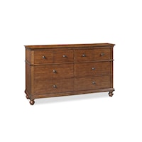 Traditional 6-Drawer Dresser with Cedar and Felt-Lined Drawers