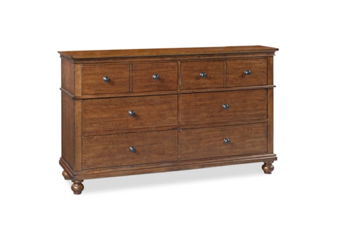 Traditional 6-Drawer Dresser with Cedar and Felt-Lined Drawers