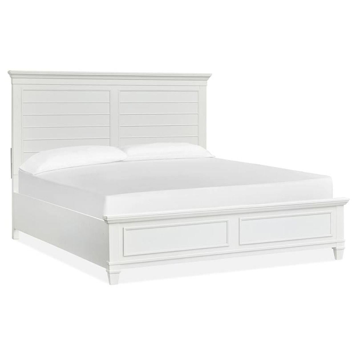 Magnussen Home Charleston Bedroom King Panel Bed - White