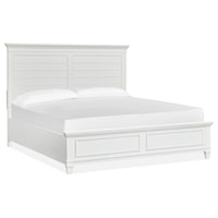 Contemporary Queen Panel Bed with Low-Profile Footboard