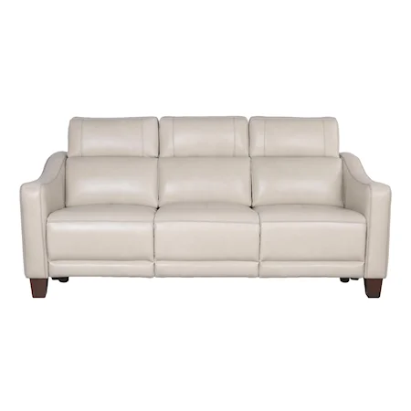 Transitional Dual-Power Sofa with USB Ports