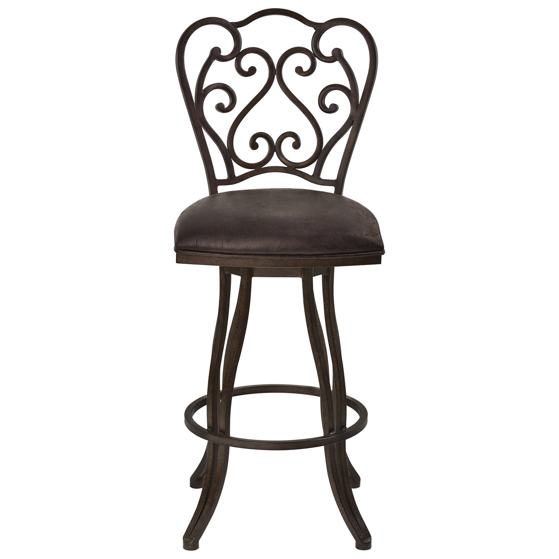Armen Living Celeste 26" Counter Height Metal Swivel Barstool