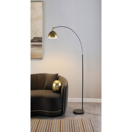 Gloria 74-inch Arched Dome Shade Floor Lamp