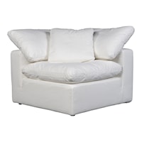 Terra Condo Corner Chair Livesmart Fabric Cream