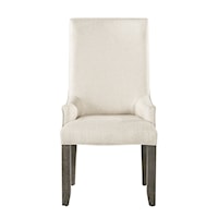 Rustic 2-Count Upholstered Parson's Arm Chair