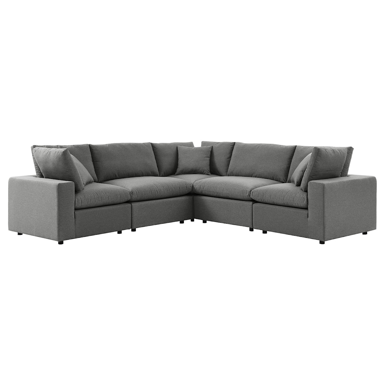 Modway Commix Outdoor 5-Piece Sectional Sofa