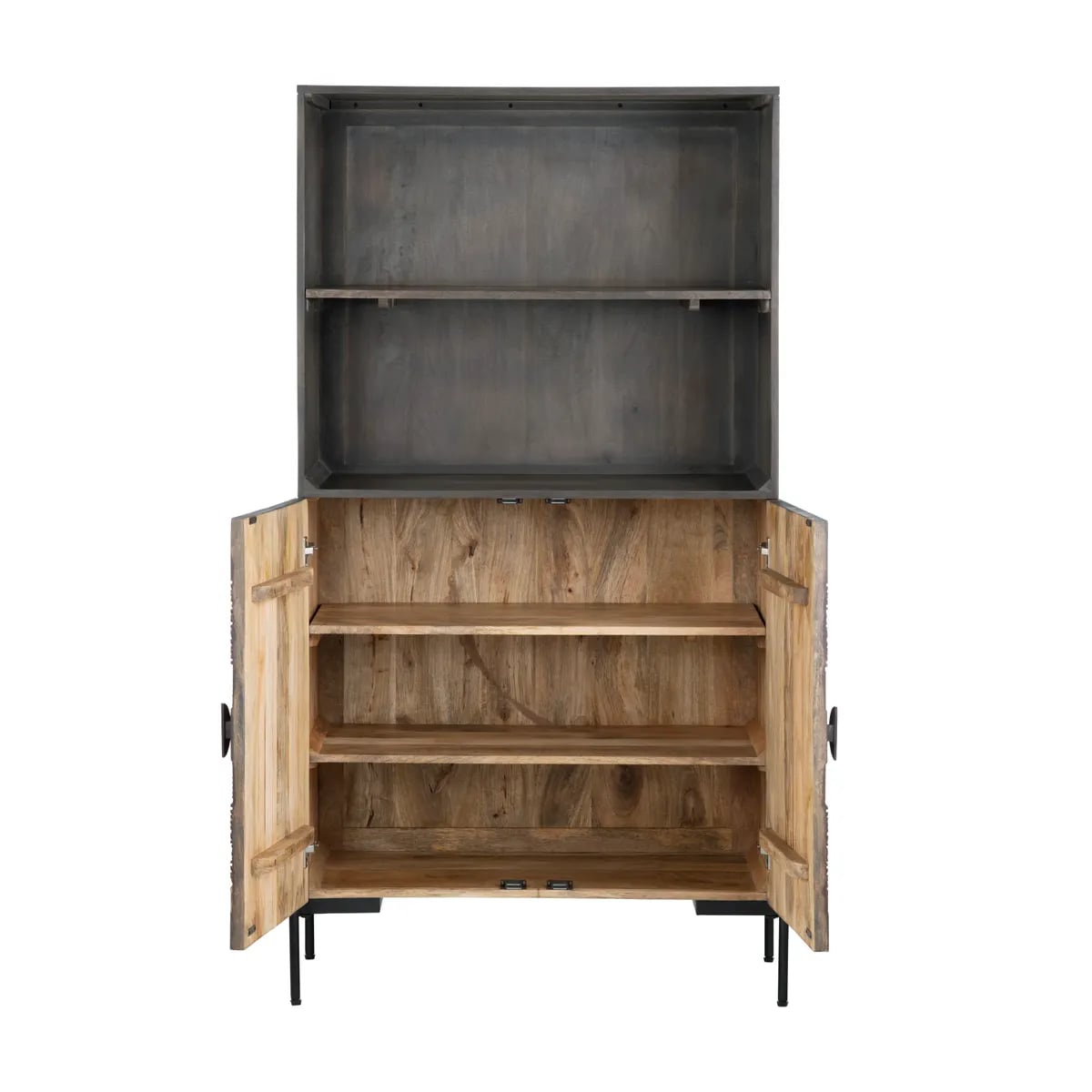 Crestview Collection Sienna 2-Door Bookshelf