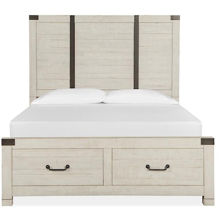 Queen Panel Storage Bed