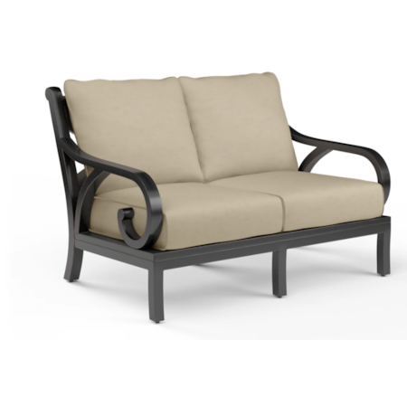 Outdoor Cushioned Loveseat