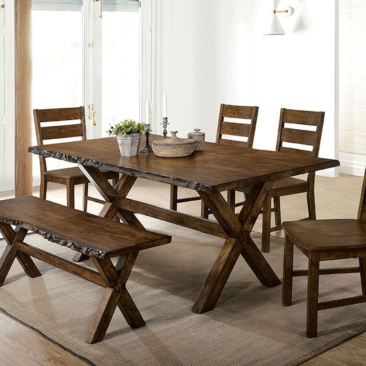 Furniture of America - FOA Woodworth Dining Table