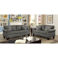 Transitional Sofa and Loveseat Set