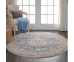 Nourison Vintage Kashan 4' Round Rug