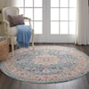 Nourison Vintage Kashan 4' Round  Rug