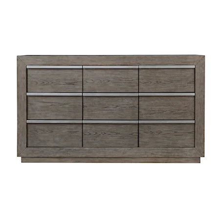 Contemporary Dresser with Soft-Close Drawers