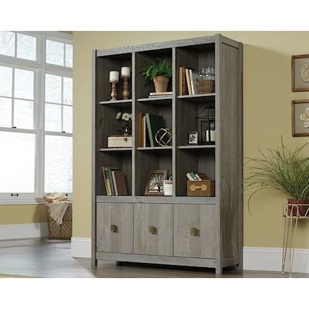 Contemporary Storage Display Cabinet with Adjustable Shelving