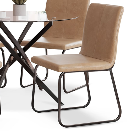 Faux Leather Dining Chair