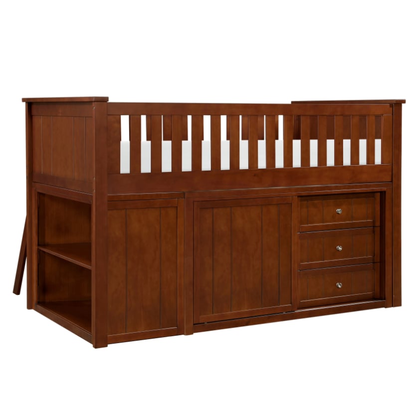 Low Loft Bunk Bed with Storage