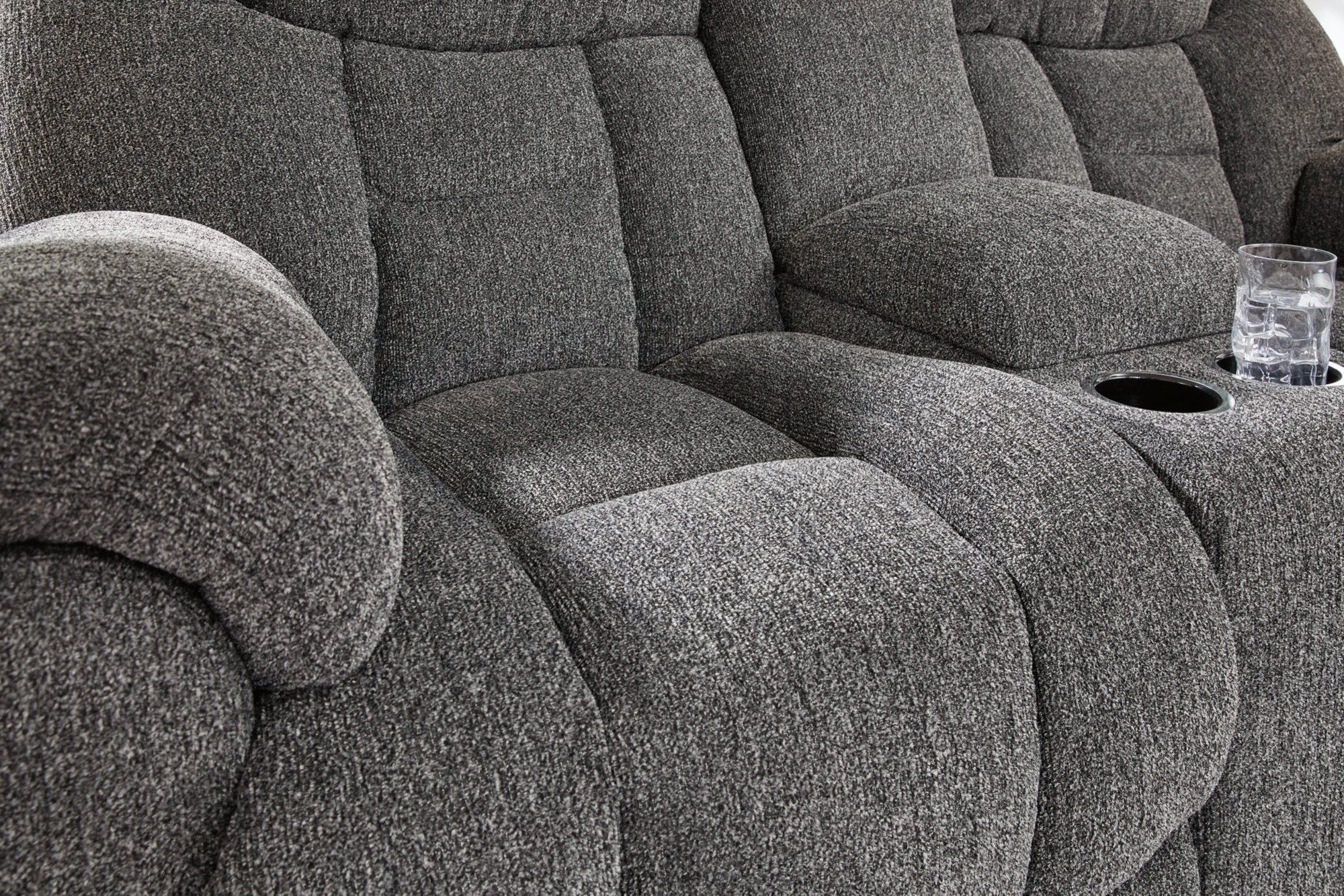 Signature Design by Ashley Foreside Reclining Loveseat With Console